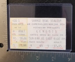GENESIS / PHIL COLLINS - VINTAGE MARCH 01, 1987 CONCERT TOUR TICKET STUB - $188.70 MXN