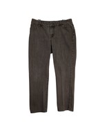 Chico&#39;s Platinum Ultimate Fit Slim Leg Brown Denim Jeans, Sz 2 Short Wom... - $33.08 CAD
