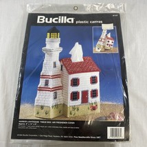 Bucilla Plastic Canvas Harbor Lighthouse Tissue Box Air Freshener Cover Kit 1994 - £15.29 GBP