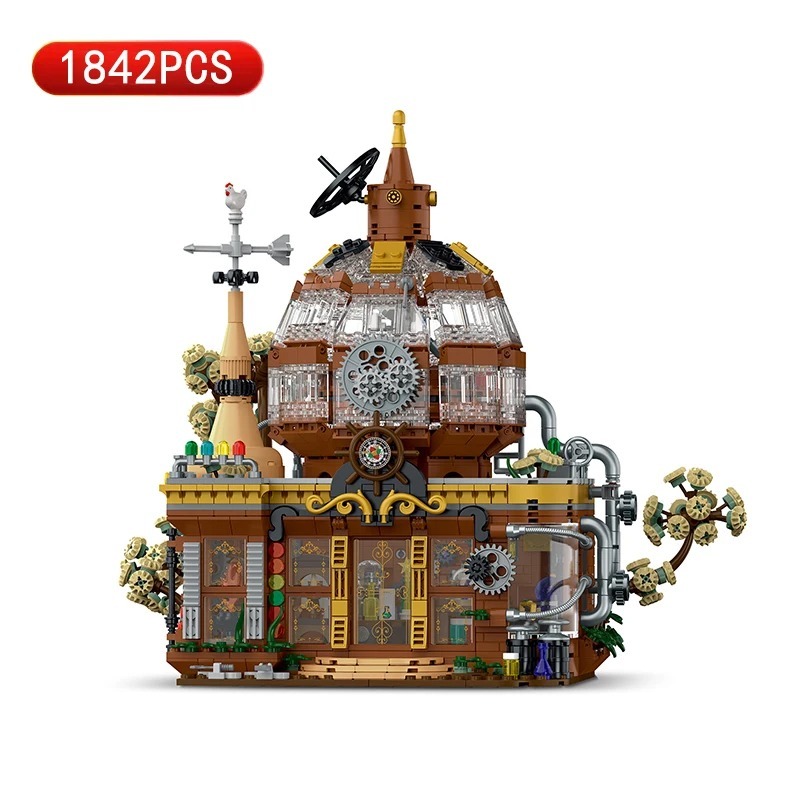 Steampunk Store Model Building Blocks Toy Bricks Children Toys Birthday ... - $121.99