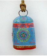 Campana de vaca suiza vintage metal relieve decorativo pintado a mano animal ... - $124.63