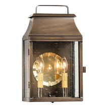 Valley Forge Outdoor Wall Light in Solid Weathered Brass - 2 Light - $557.51 CAD
