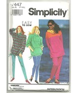 Simplicity Sewing Pattern 7447 Easy Misses Tunic Pant Petite - 2XL - $17.63 CAD