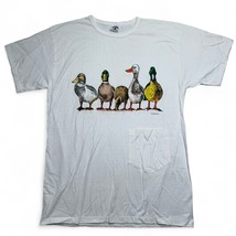 Prints of Tails T-shirt Duck Mallard Snack Pocket Oversized Sleep VTG OSFA 23x34 - £14.89 GBP