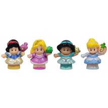 Disney Princess Little People Jasmine, Snow White, Cinderella &amp; Rapunzel... - $14.00