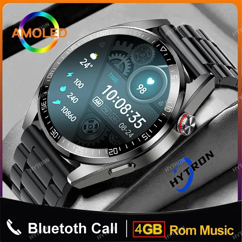 2023 New Smart Watch AMOLED Screen Bluetooth Call Smart Men Health Monitoring  F - £158.34 GBP