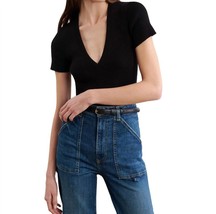 Nili Lotan italia knit tee in Black - size XS - $293.04