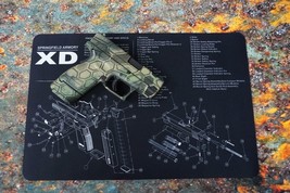 Springfield XD Gun Cleaning Mat Breakdown Schematics Parts Diagram - £12.10 GBP