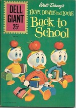 Dell Giant Comic Book #49 Walt Disney Huey Dewey Louie Back To School 1961 FINE+ - £38.14 GBP