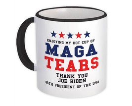 MAGA Tears Cup Joe Biden 46th President : Gift Mug Gag Anti Trump Democrat - £12.78 GBP