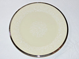 Lenox Moonspun China Salad Plate USA Made 8 1/8&quot; Cream White Floral Pate... - £19.43 GBP