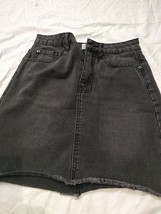 Womens Skirts  - Demin Size 6 Cotton Black Skirts - $18.00