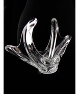 Unusual French ART Glass bowl - modernist design - Vintage Cofrac art Ve... - £67.35 GBP