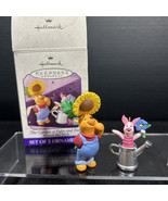 1998 Hallmark Keepsake Ornament Easter &#39;The Garden of Piglet &amp; Pooh&#39; Set... - $8.90