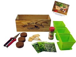 Herb Window Garden Gift Set- Complete windowsill herb Garden Growing kit... - €25,22 EUR