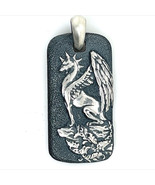 David Yurman Estate Griffen Dog Tag Sterling Silver DY181 - $395.01