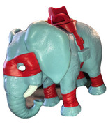 Rare 2016 Playmates Viacom Elephant Toy Poseable Head Red Saddle Seat &amp; ... - £27.33 GBP