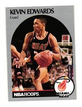 1990-91 Hoops #165 Kevin Edwards Miami Heat - £1.56 GBP