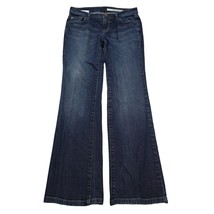 DKNY Jeans Womens 2R Blue Ludlow Flat Front Denim Flare Leg Casual Pants - £23.78 GBP