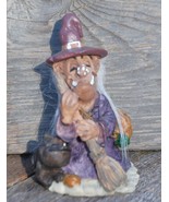 K&#39;s Collection Witch Cat Halloween Resin Figurine - $9.89