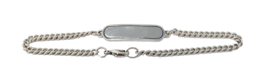 James Avery 925 Sterling Baby ID Engravable Link Bracelet 6.5 Long - $1,096.41 MXN