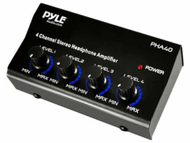 Pyle - PHA40 - 4-Channel Stereo Headphone Amplifier - £27.69 GBP