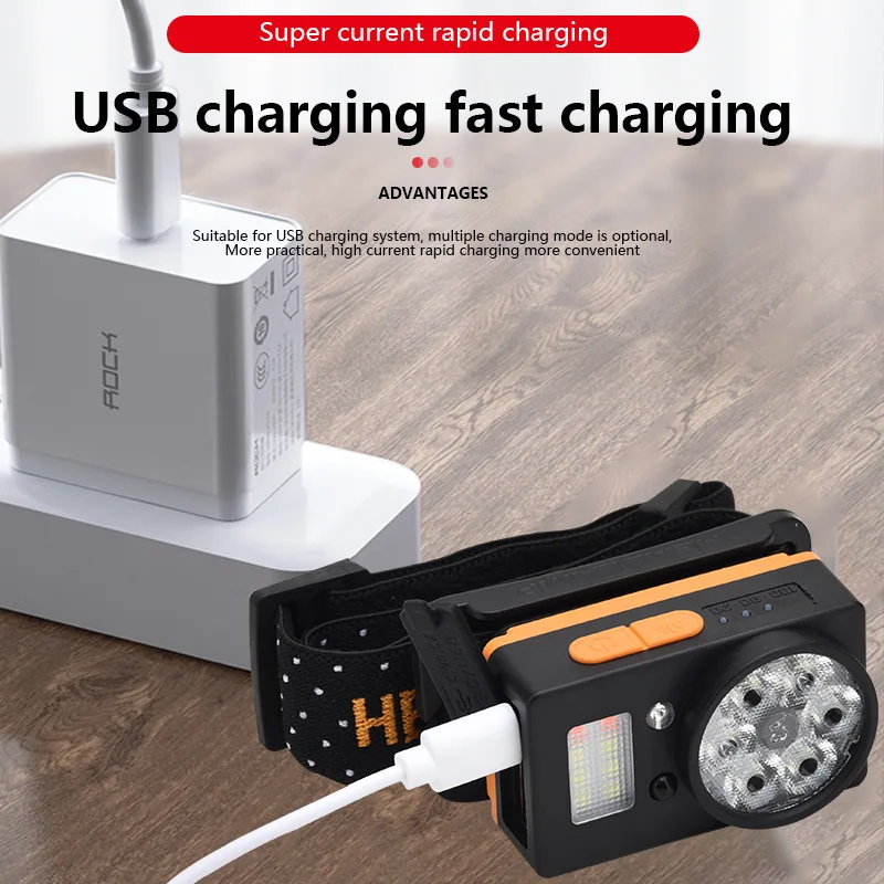 Long-range Spotlight Stable Life Waterproof 900 Mah Type-c Charging Usb Charging - £16.35 GBP