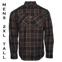 DIXXON FLANNEL - DRIFTER Flannel Shirt- 10 YR - Men&#39;s 2XL TALL - 2XLT - £59.34 GBP