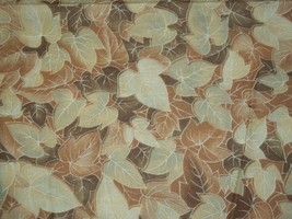 1/2 Yd Windsor Collection Hoffman Quilting Fabric Yard Leaves Beige Brown - £7.18 GBP