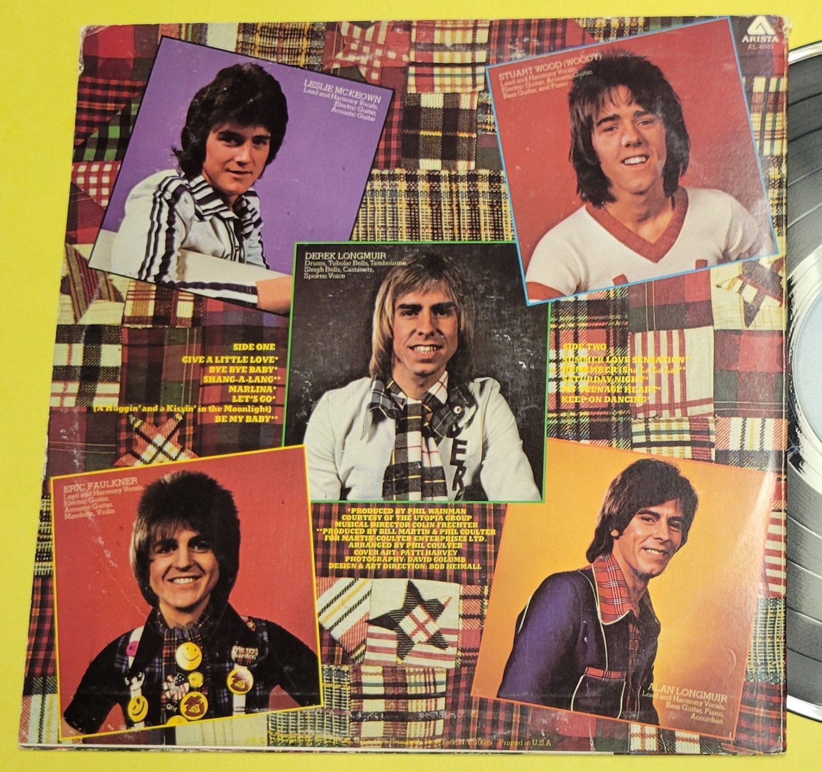 Bay City Rollers - 1975 Arista Records - 12" Vinyl Record Item image 8