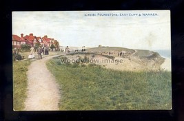 TQ3195 - Kent - Leisurely walk along East Cliff &amp; Warrren, Folkestone - postcard - £1.99 GBP