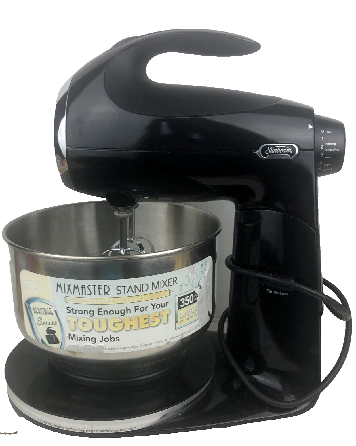 Primary image for Sunbeam Mixmaster Heritage Series Stand Mixer 12 Speed FPSBSM21MK Beaters & Bowl
