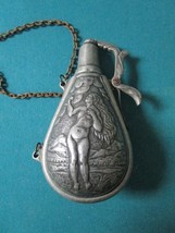 Compatible With Antique Pewter Powder Task With Chains 7&quot; Original - $123.47