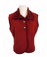 County Cheyenne Collection Clothing Co. Red Faux Suede Vest Women&#39;s Size M - £19.46 GBP