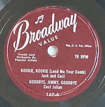 Jack &amp; Ceci Julian / Steve Marks - (Broadway Doo Wop 10&quot; 78 rpm EP) - $647.29 MXN