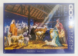 Nativity Scene 1000 Piece Jigsaw Puzzle Eurographics New Sealed Christma... - $15.83