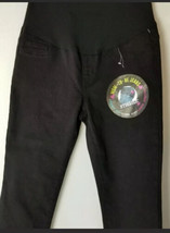Hydraulic Maternity Jean&#39;s Size Medium  Black In Color Ankle Skinny - £15.47 GBP