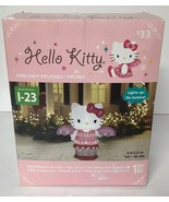 Rare 2014 Gemmy Hello Kitty Christmas Lighted Airblown Inflatable 4Ft An... - $64.52