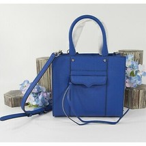 Rebecca Minkoff MAB Bright Blue Saffiano Leather Mini Tote NWT - £113.02 GBP