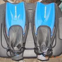 U.S. Divers Snorkeling Fins Blue black Size Large (10-13) - £19.35 GBP