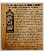 1917 Old Roman Solder No Heat Paste Advertisement Chas Miller Automobili... - $366.69 MXN