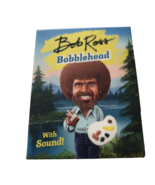 3.5&quot; Bob Ross Bobblehead w/ 30 Paintings Flipbook &amp; Sound 10 Wise Witty ... - £12.39 GBP