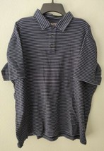Michael Kors Mens Striped Polo Shirt Sz L - $14.48