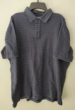 Michael Kors Mens Striped Polo Shirt Sz L - £10.82 GBP