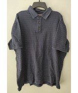 Michael Kors Mens Striped Polo Shirt Sz L - $19.86 CAD