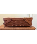 1992 Longaberger Double Handle Basket Stamped &amp; Signed - $33.15 CAD
