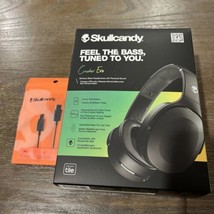 New Skullcandy Crusher Evo Over-the-Ear Wireless Headphones Black + USB-C Cord - £58.27 GBP