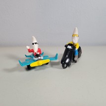 McDonald&#39;s Mac Tonight Moon Man Airplane &amp; Scooter 1988 Happy Meal Toys Lot Of 2 - £8.01 GBP