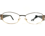 Cazal Eyeglasses Frames MOD.1009 COL.873 Brown Gold Square Wood Grain 52... - $186.08