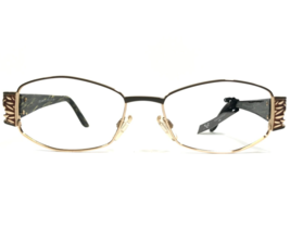 Cazal Eyeglasses Frames MOD.1009 COL.873 Brown Gold Square Wood Grain 52-17-125 - £149.31 GBP